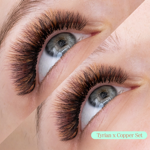 Matte Colored Lashes - Tyrian Wine
